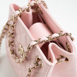 CHANEL Handbag 22S Light Pink Caviar Quilted Mini Bucket Bag LGHW - Redeluxe