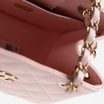 CHANEL Handbag 22S Light Pink Caviar Quilted Mini Bucket Bag LGHW - Redeluxe