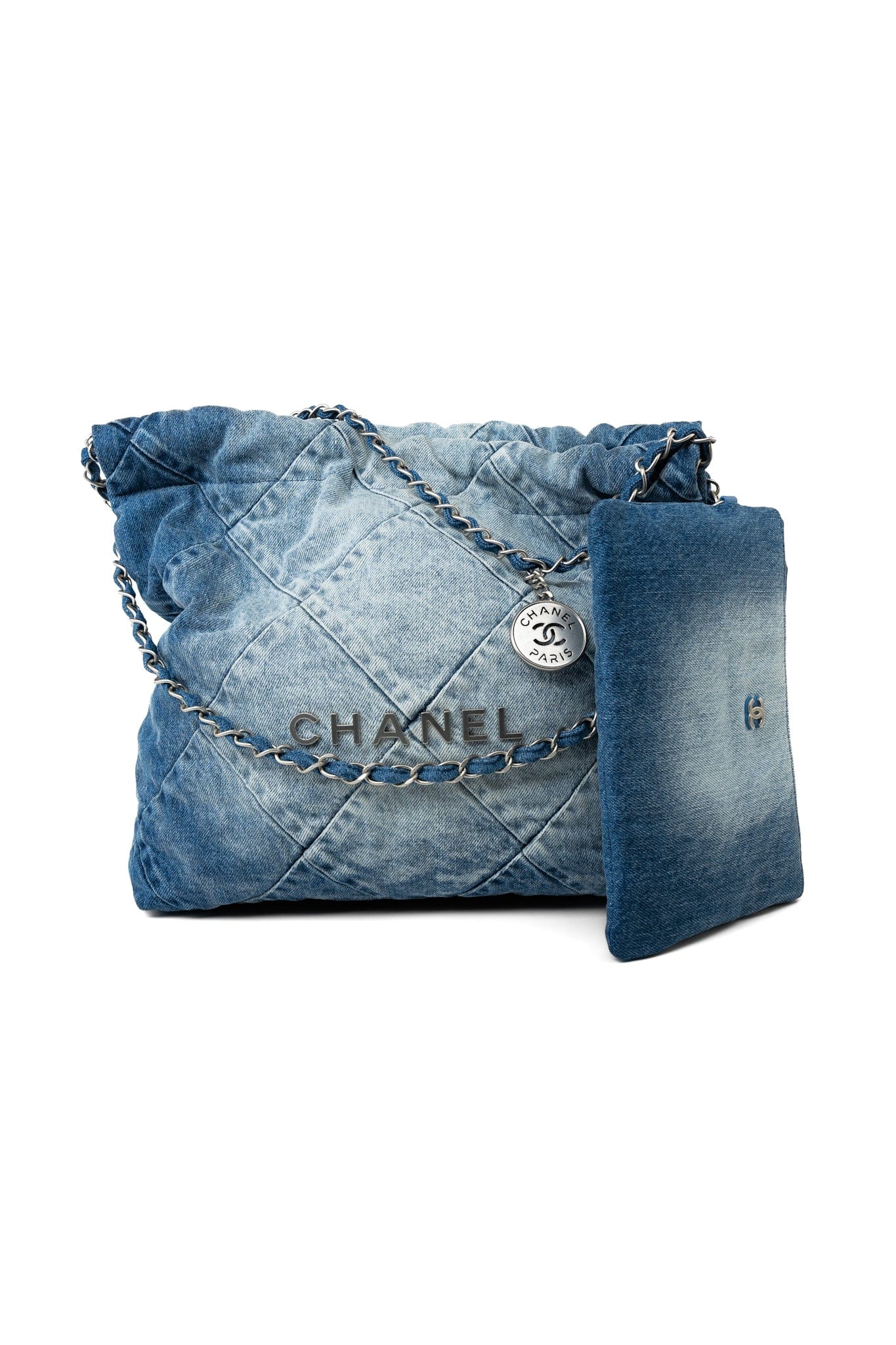 Buy 23P Denim Quilted 2.2 Drawstring Bag Medium | Exclusive Offers