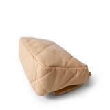 CHANEL Handbag Beige 22C Beige Clair Lambskin Quilted 19 Flap Small Mixed Hardware - Redeluxe