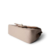 CHANEL Handbag Beige 22C Light Beige / Beige Lambskin Quilted Mini Top Handle Light Gold Hardware - Redeluxe