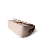 CHANEL Handbag Beige 22C Light Beige / Beige Lambskin Quilted Mini Top Handle Light Gold Hardware - Redeluxe