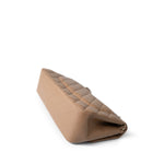 CHANEL Handbag Beige Dark Beige / Caramel Lambskin Quilted Jumbo Classic Flap Light Gold Hardware - Redeluxe