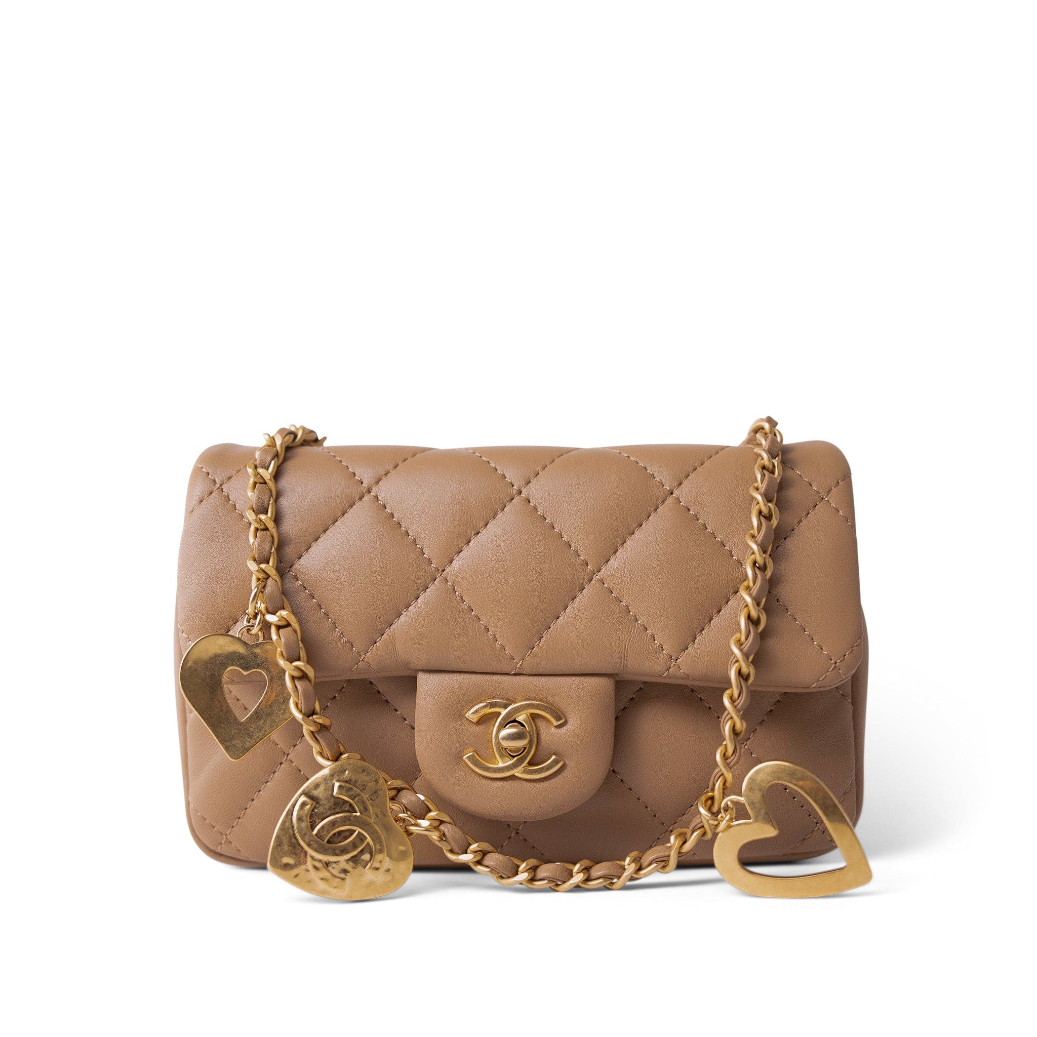 Chanel beige mini flap bag best sale