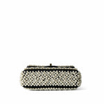 CHANEL Handbag Black 19S Pearl On Flap Mini Rectangular Bag Light Gold Hardware - Redeluxe