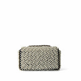 CHANEL Handbag Black 19S Pearl On Flap Mini Rectangular Bag Light Gold Hardware - Redeluxe