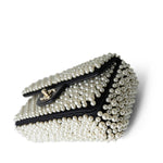 CHANEL Handbag Black 19S Pearl On Flap Mini Rectangular Bag Light Gold Hardware - Redeluxe