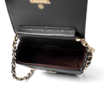 CHANEL Handbag Black 22C Mini Vanity Caviar Quilted Black (micro size) - Redeluxe