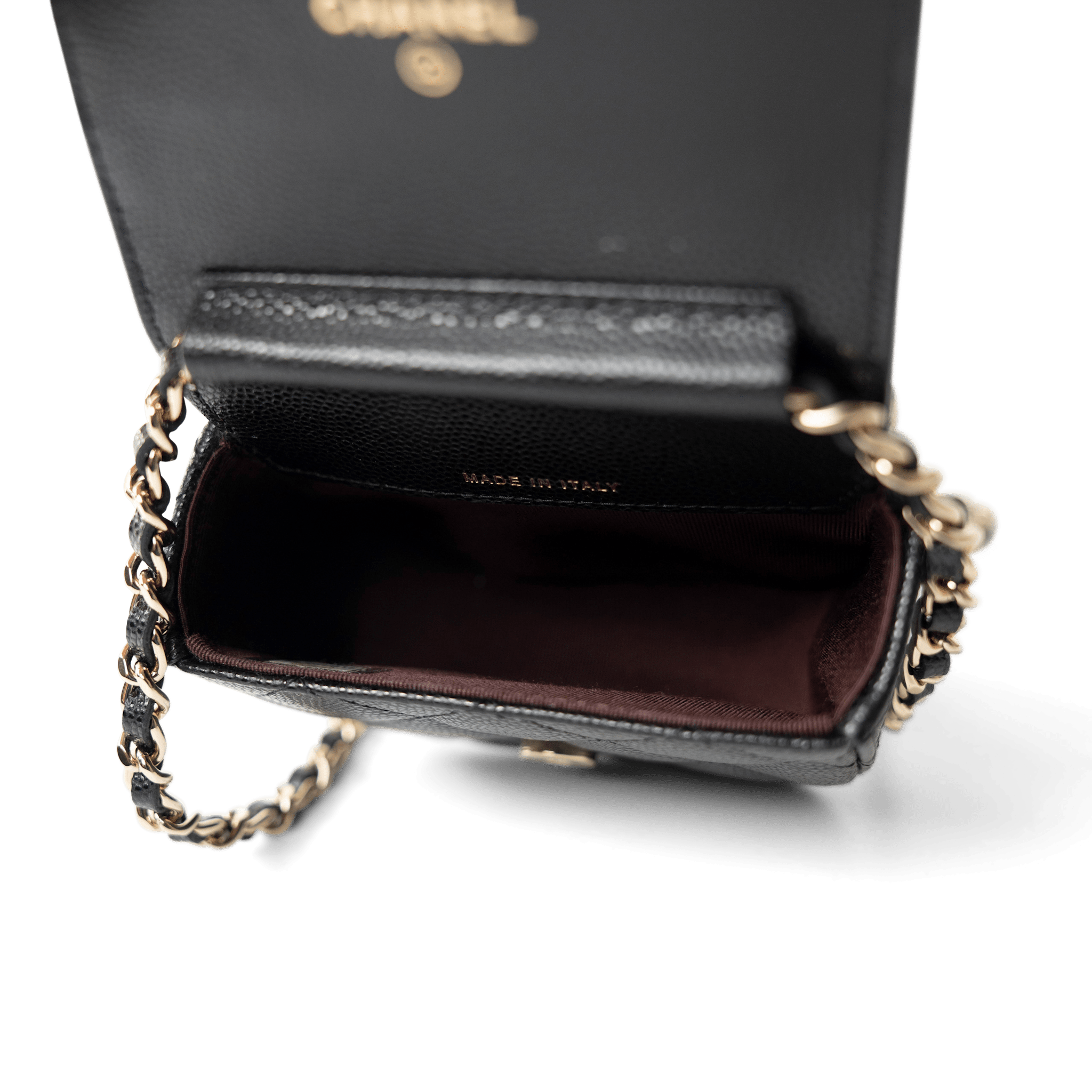 CHANEL Handbag Black 22C Mini Vanity Caviar Quilted Black (micro size) - Redeluxe