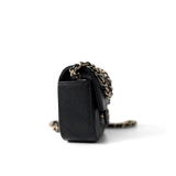 CHANEL Handbag Black 22C Mini Vanity Caviar Quilted Black (micro size) - Redeluxe