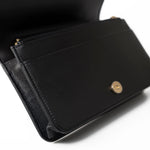 CHANEL Handbag Black Black Caviar Quilted Boy Wallet on Chain (WOC) Antique Gold Hardware - Redeluxe
