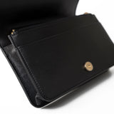 CHANEL Handbag Black Black Caviar Quilted Boy Wallet on Chain (WOC) Antique Gold Hardware - Redeluxe