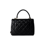 CHANEL Handbag Black / Lambskin 21S Black Lambskin Quilted Small Trendy CC Light Gold Hardware - Redeluxe