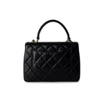 CHANEL Handbag Black / Lambskin 21S Black Lambskin Quilted Small Trendy CC Light Gold Hardware - Redeluxe