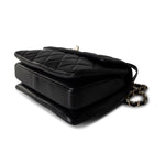 CHANEL Handbag Black / Lambskin 21S Black Lambskin Quilted Small Trendy CC Light Gold Hardware - Redeluxe