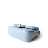 CHANEL Handbag Blue 21K My Perfect Bag Light Blue Caviar Quilted Aged Gold Hardware - Redeluxe