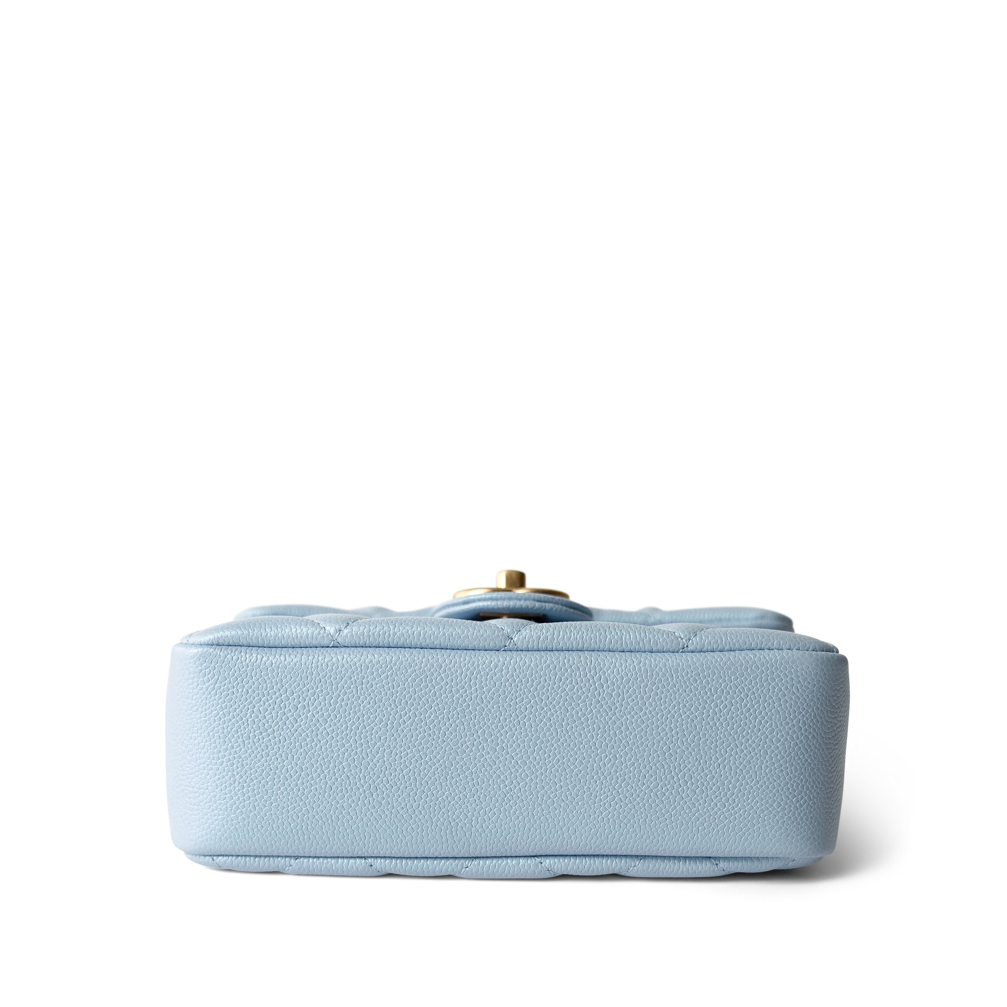 CHANEL Handbag Blue 21K My Perfect Bag Light Blue Caviar Quilted Aged Gold Hardware - Redeluxe