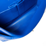 CHANEL Handbag Blue Royal Blue Lambskin Quilted Classic Flap Medium Silver Hardware - Redeluxe