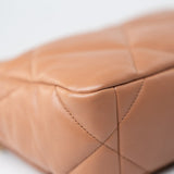 CHANEL Handbag Brown 21P Caramel Lambskin Quilted 19 Flap Small Mixed Hardware - Redeluxe