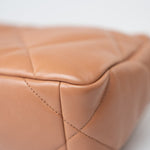 CHANEL Handbag Brown 21P Caramel Lambskin Quilted 19 Flap Small Mixed Hardware - Redeluxe