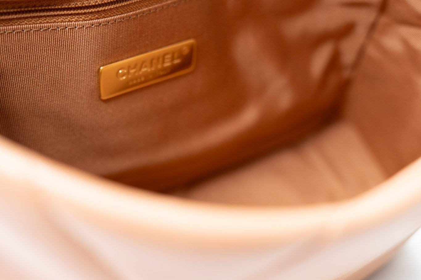 CHANEL Handbag Brown 21P Caramel Lambskin Quilted 19 Flap Small Mixed Hardware - Redeluxe