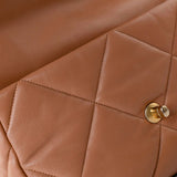 CHANEL Handbag Brown 21P Large Caramel Lambskin Quilted 19 Flap Mixed Hardware - Redeluxe