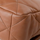 CHANEL Handbag Brown 21P Large Caramel Lambskin Quilted 19 Flap Mixed Hardware - Redeluxe
