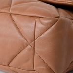 CHANEL Handbag Brown 21P Large Caramel Lambskin Quilted 19 Flap Mixed Hardware - Redeluxe