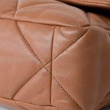 CHANEL Handbag Brown 21P Large Caramel Lambskin Quilted 19 Flap Mixed Hardware - Redeluxe