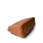 CHANEL Handbag Brown 22A Caramel Lambskin Quilted Small 19 Flap Mixed Hardware - Redeluxe