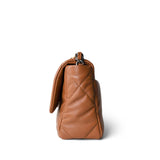 CHANEL Handbag Brown 22A Caramel Lambskin Quilted Small 19 Flap Mixed Hardware - Redeluxe