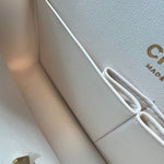 CHANEL Handbag Chanel 21A White Caviar Quilted Classic Flap Small LGHW - Redeluxe