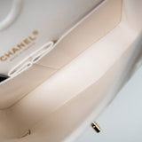 CHANEL Handbag Chanel 21S White Caviar Quilted Classic Flap Small LGHW - Redeluxe