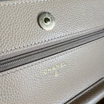 CHANEL Handbag Chanel Beige Clair Caviar Quilted Wallet on Chain GHW - Redeluxe