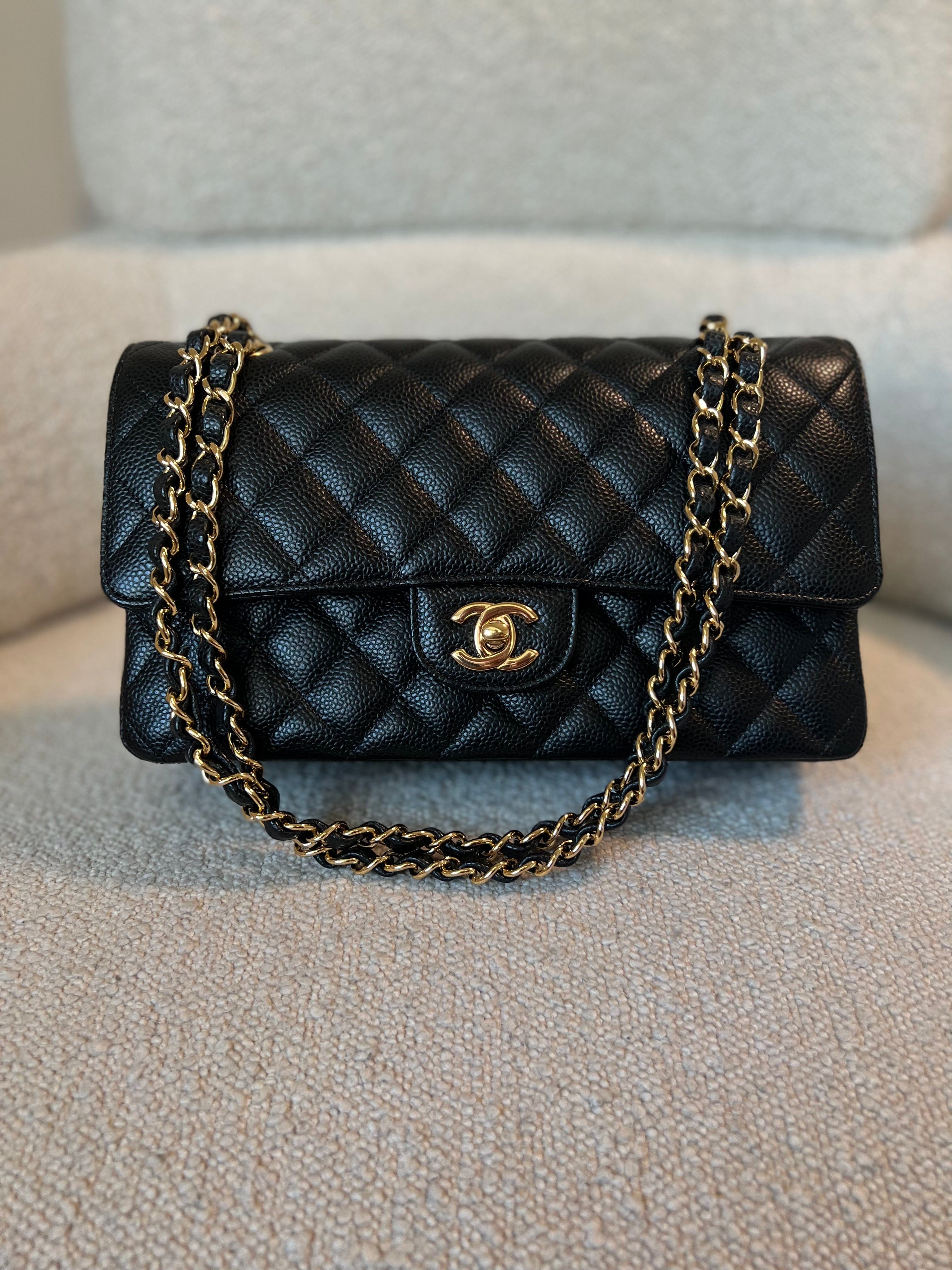 Chanel classic flap gold hardware shop
