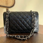 CHANEL Handbag Chanel Black Caviar Quilted Classic Flap Small SHW - Redeluxe