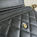 CHANEL Handbag Chanel Black Caviar Quilted Wallet On Chain GHW (WOC) - Redeluxe