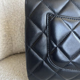 CHANEL Handbag Chanel Black Lambskin Quilted Trendy CC Small LGHW - Redeluxe