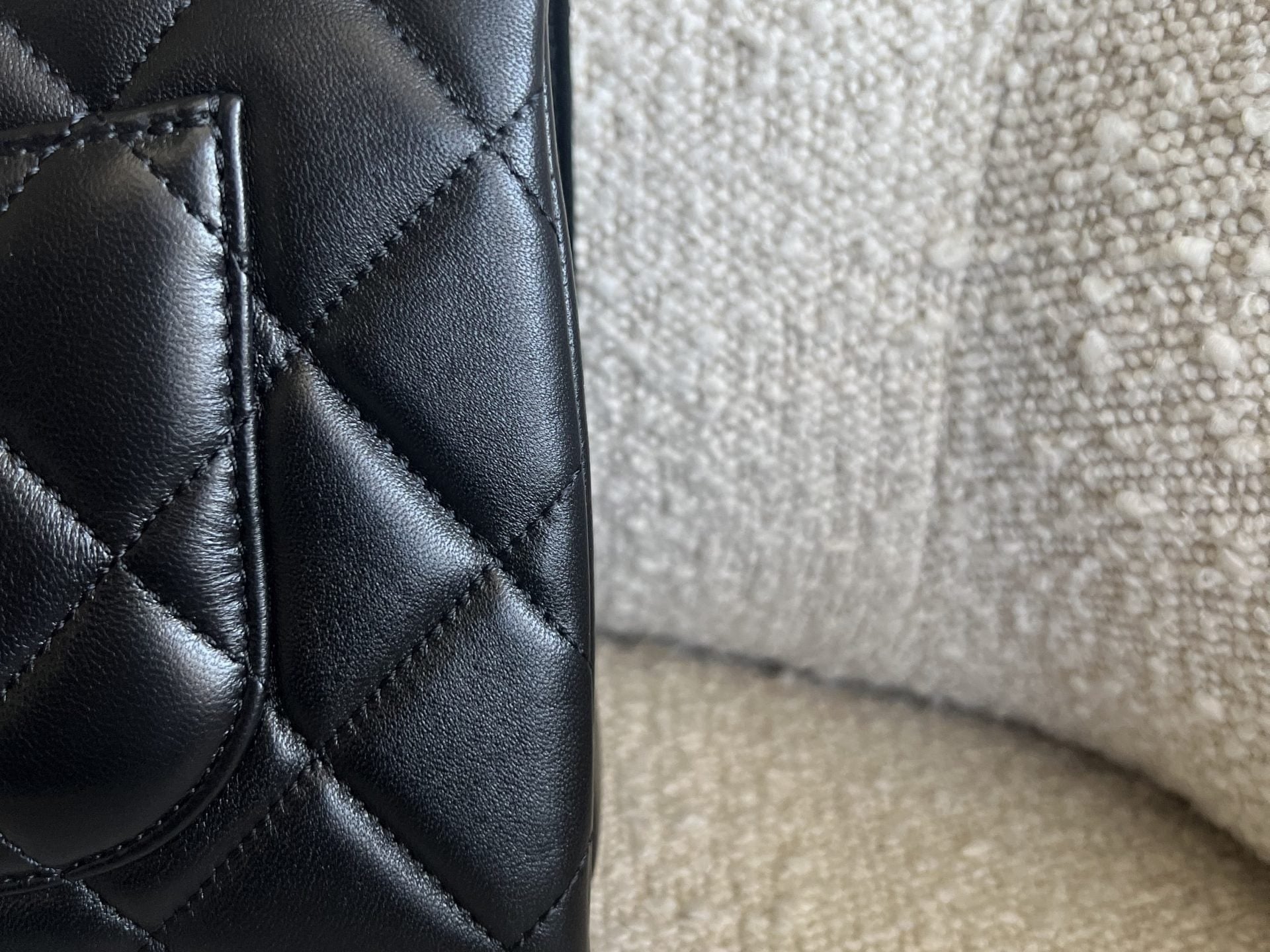 CHANEL Handbag Chanel Black Lambskin Quilted Trendy CC Small LGHW - Redeluxe