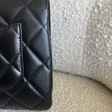 CHANEL Handbag Chanel Black Lambskin Quilted Trendy CC Small LGHW - Redeluxe