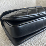 CHANEL Handbag Chanel Black Lambskin Quilted Trendy CC Small LGHW - Redeluxe