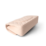 CHANEL Handbag Classic Flap / Beige 22c Beige Caviar Quilted Classic Flap Medium Light Gold Hardware - Redeluxe