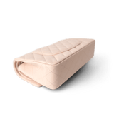 CHANEL Handbag Classic Flap / Beige 22c Beige Caviar Quilted Classic Flap Medium Light Gold Hardware - Redeluxe