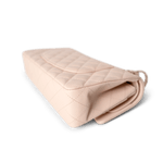 CHANEL Handbag Classic Flap / Beige 22c Beige Caviar Quilted Classic Flap Medium Light Gold Hardware - Redeluxe