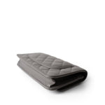 CHANEL Handbag Grey 22B Grey Caviar Quilted Wallet on Chain Light Gold Hardware - Redeluxe