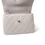CHANEL Handbag Grey 22B Grey Lambskin Quilted Trendy CC Small Light Gold Hardware - Redeluxe