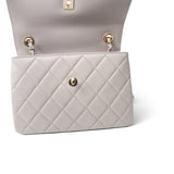 CHANEL Handbag Grey 22B Grey Lambskin Quilted Trendy CC Small Light Gold Hardware - Redeluxe