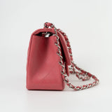CHANEL Handbag Mini Square Pink Lambskin Quilted Flap SHW - Redeluxe