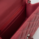 CHANEL Handbag Mini Square Pink Lambskin Quilted Flap SHW - Redeluxe