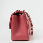 CHANEL Handbag Mini Square Pink Lambskin Quilted Flap SHW - Redeluxe